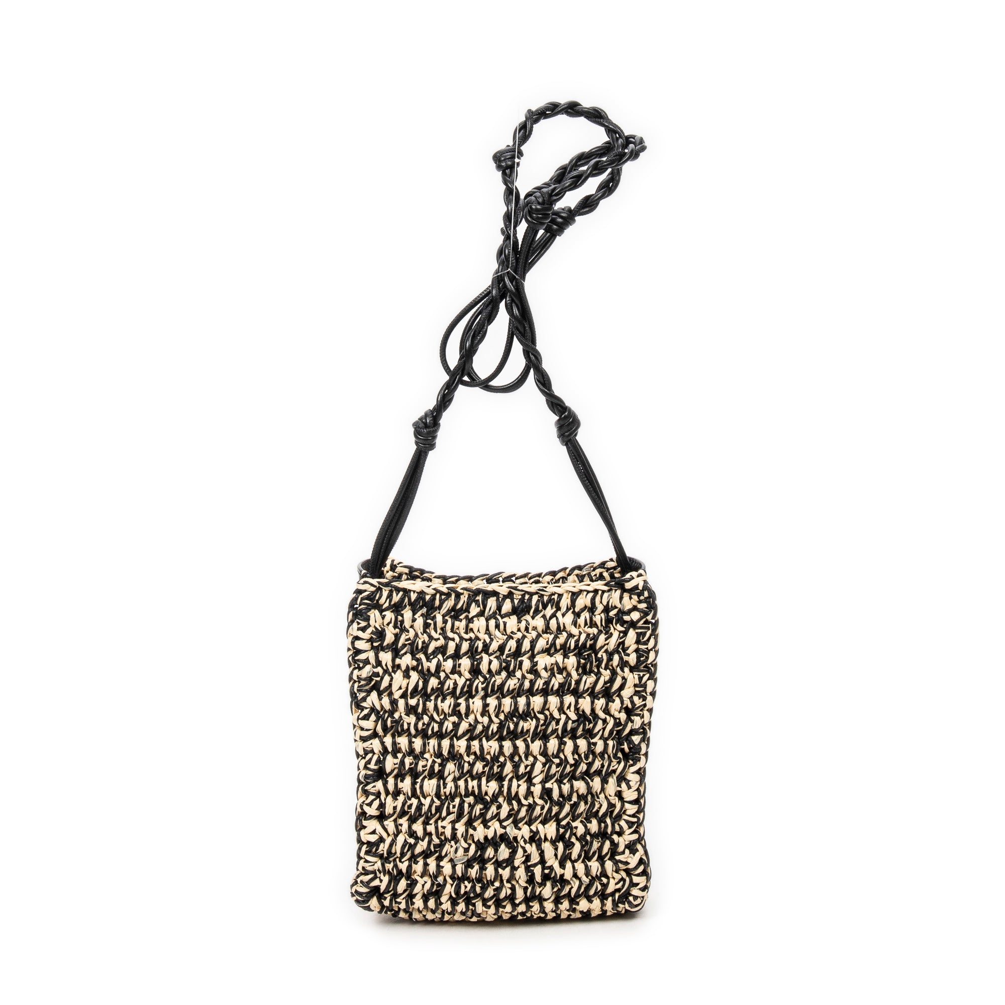 Jil Sander 吉爾桑達單肩包: Raffia Tangle Crossbody