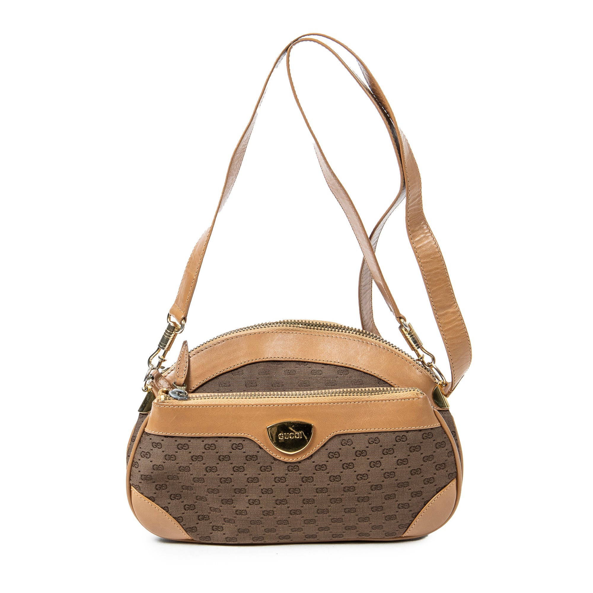 Gucci 古馳單肩包: Vintage Front Pocket Half Moon Crossbody