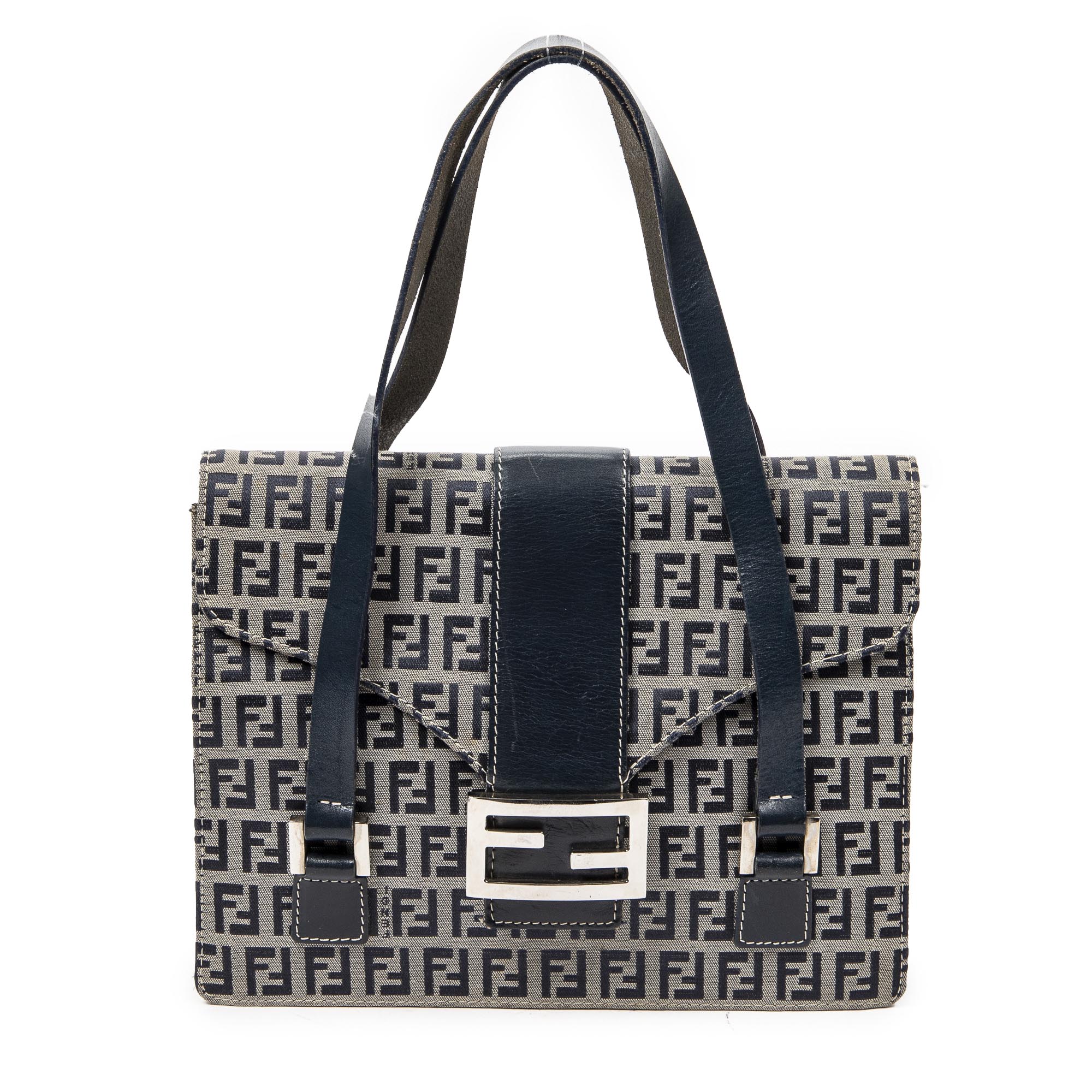 Fendi 芬迪單肩包: Double Handle Square Flap