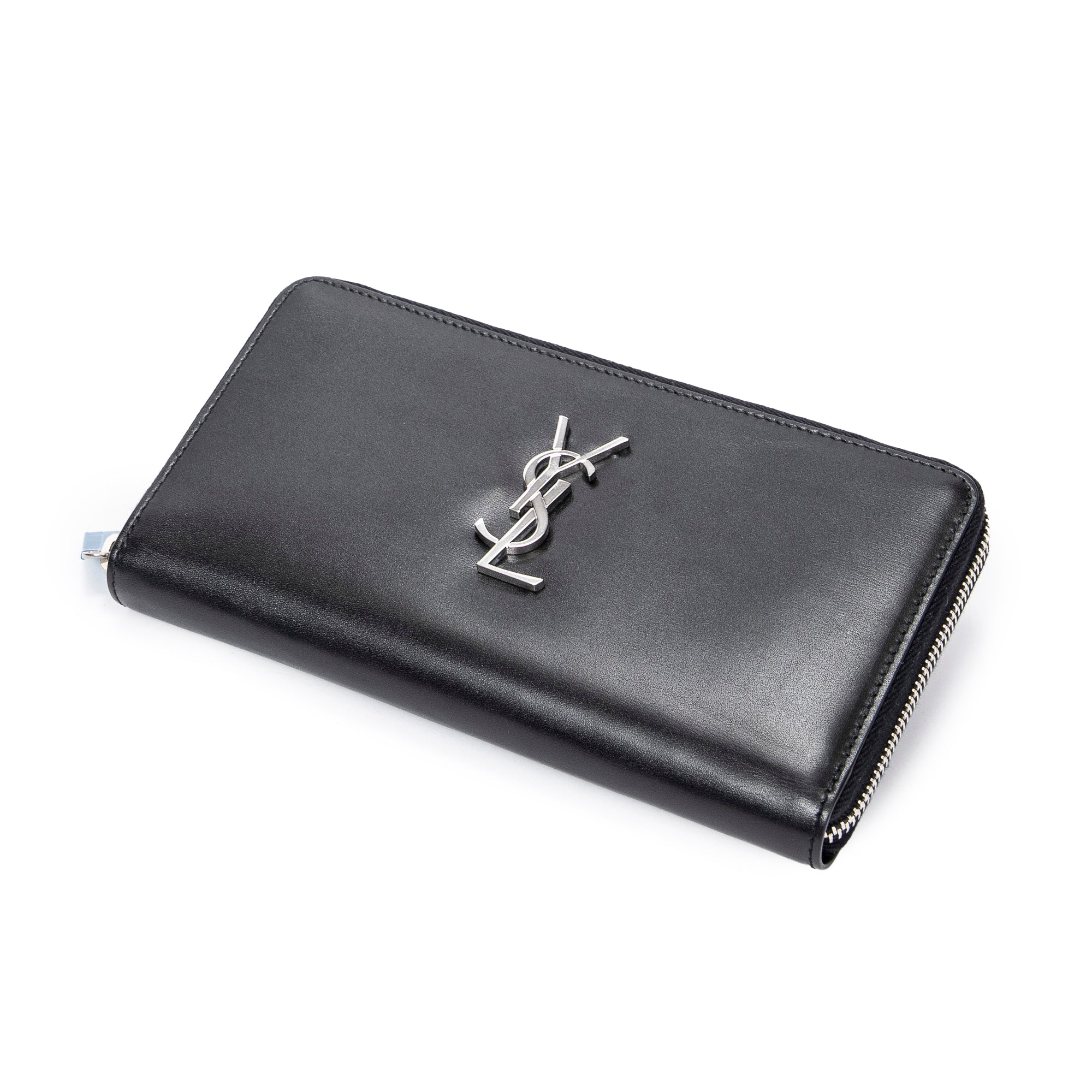 Yves Saint Laurent 聖羅蘭錢包: 正面徽標全拉鍊錢包