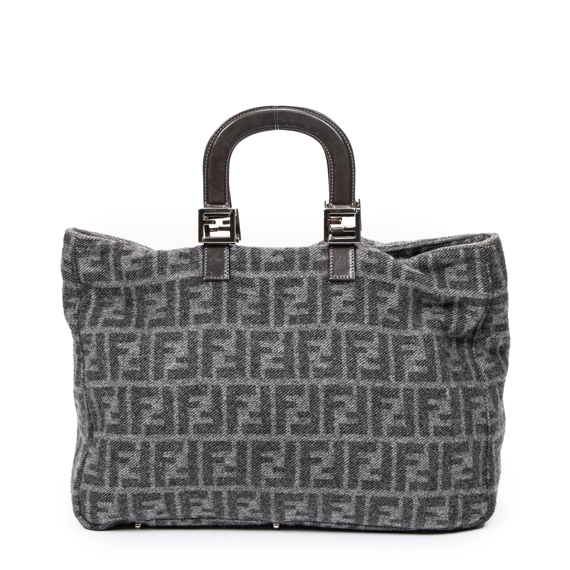 Fendi 芬迪手提包: 大號方形羊毛托特包