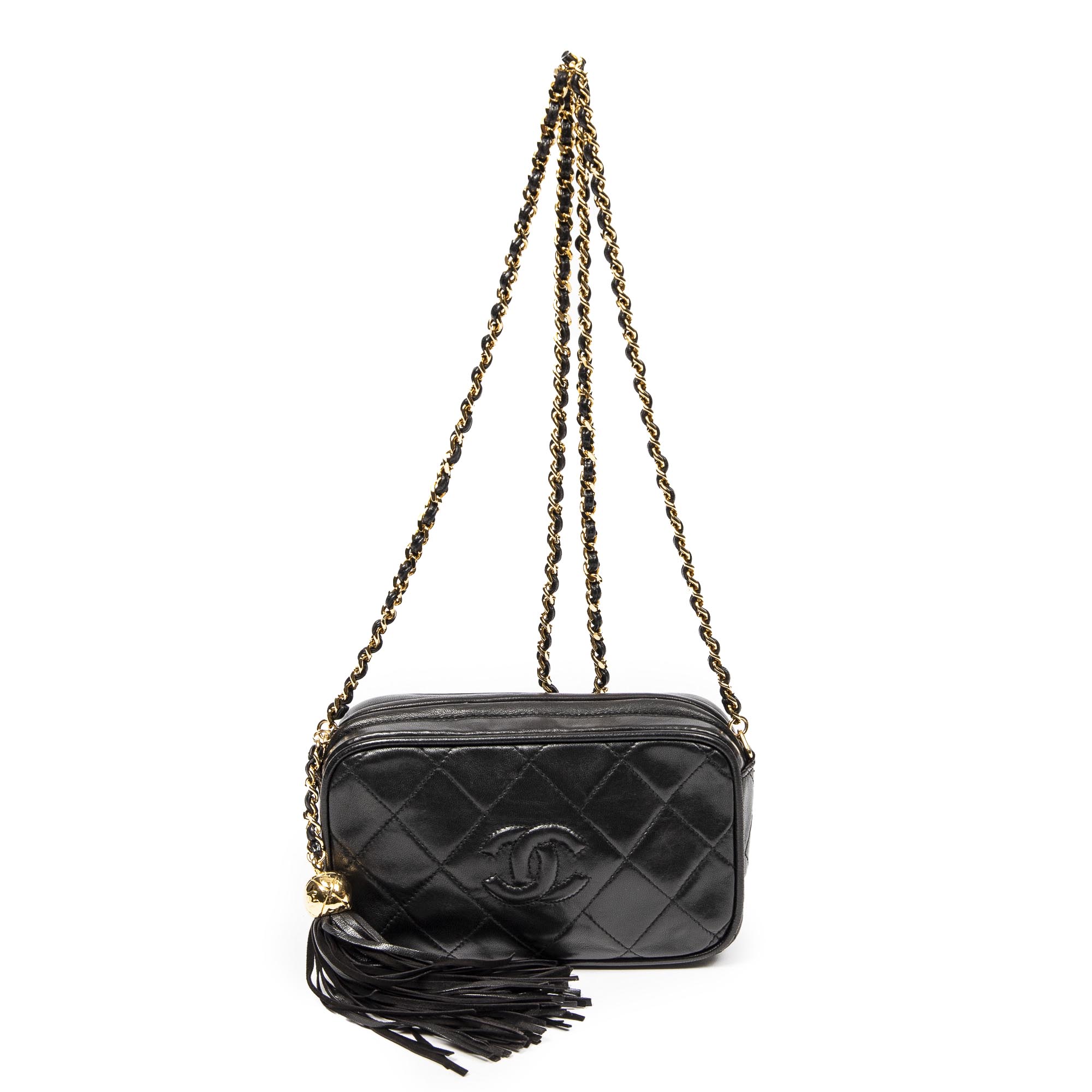 Chanel 香奈兒單肩包: Mini CC Tassel Camera Bag