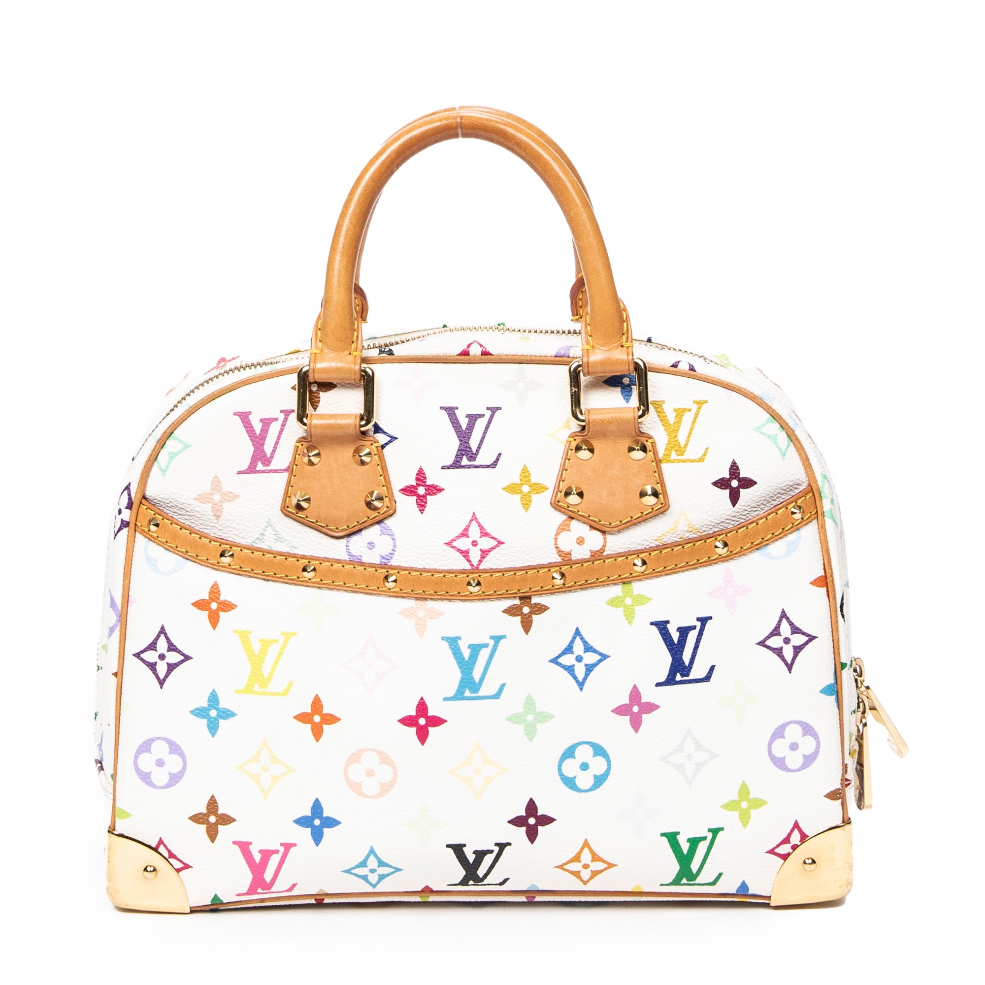 Louis Vuitton 路易威登手提包: 全球限量款 "Takashi Murakami Multicolore" Trouville