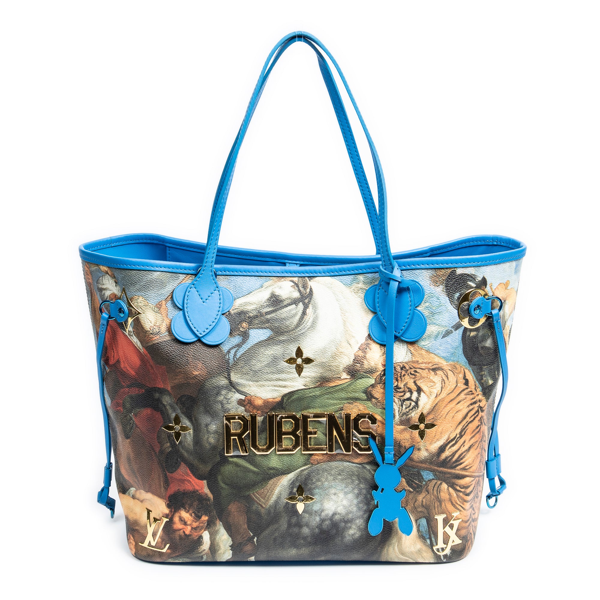 Louis Vuitton 路易威登單肩包: 全球限量款 "Jeff Koons Masters RUBENS" Neverfull MM