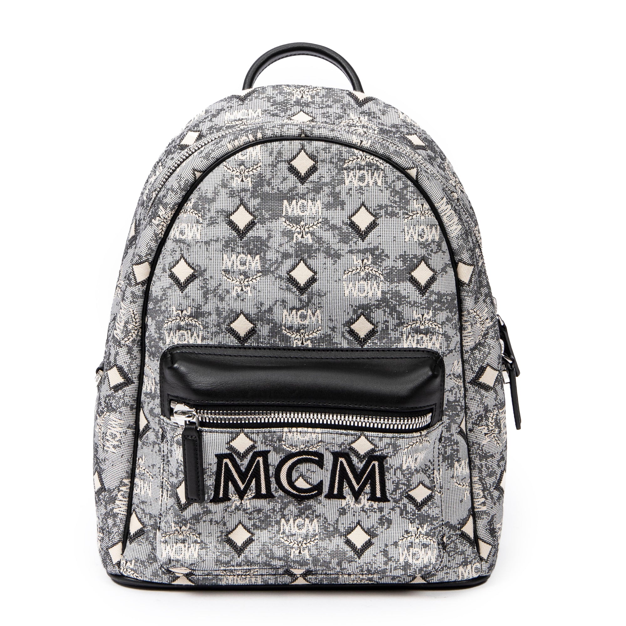 MCM MCM後背包: 小號復古提花背包