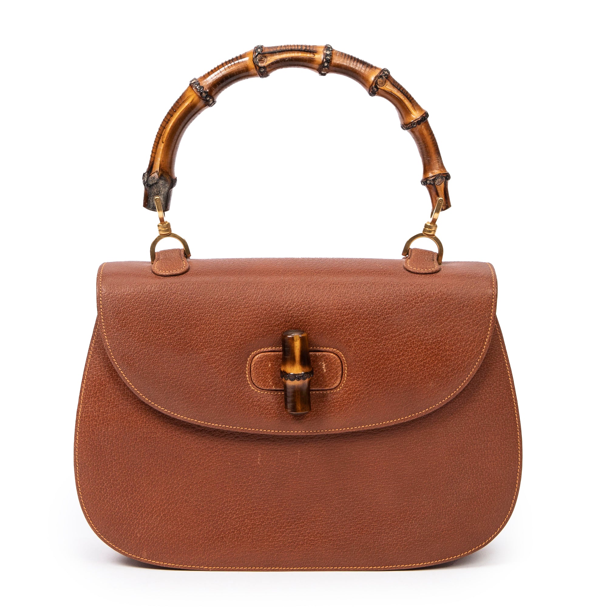 Gucci 古馳單肩包: Bamboo Top Handle Flap