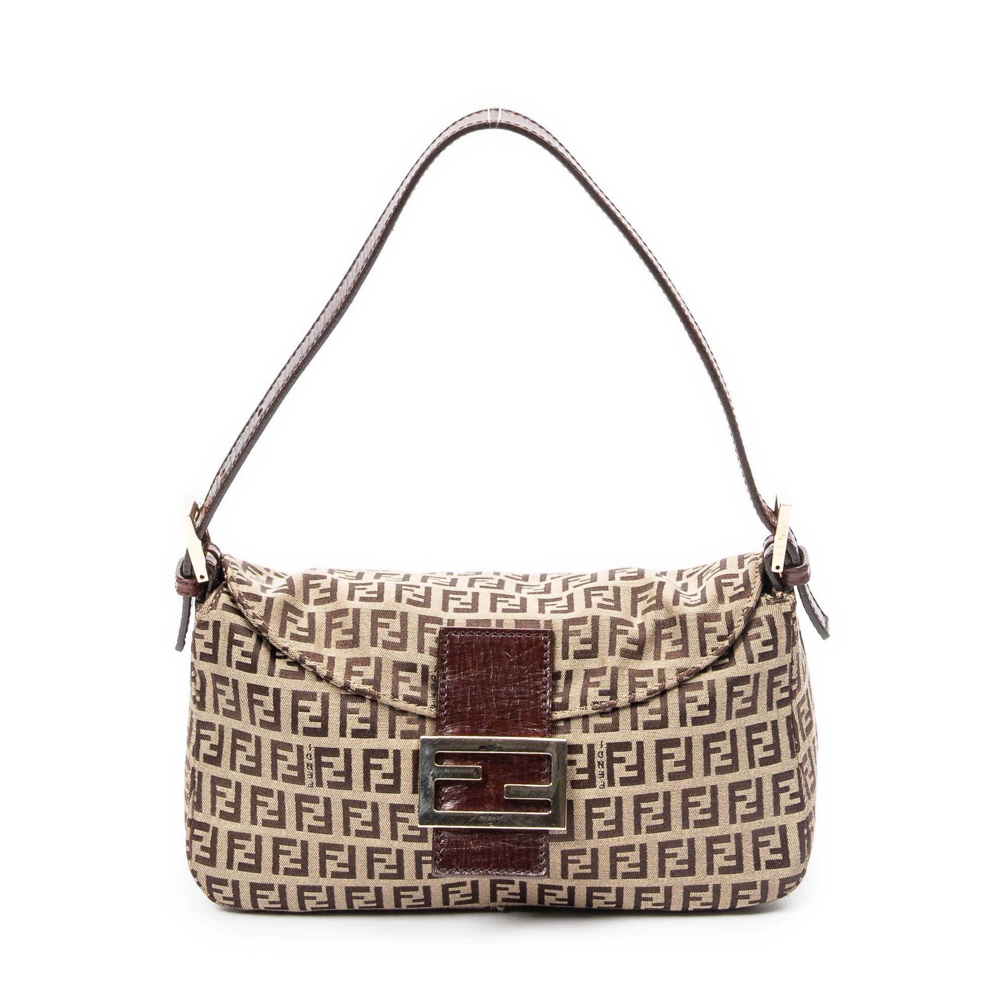 Fendi 芬迪單肩包: 折疊式有蓋長棍麵包