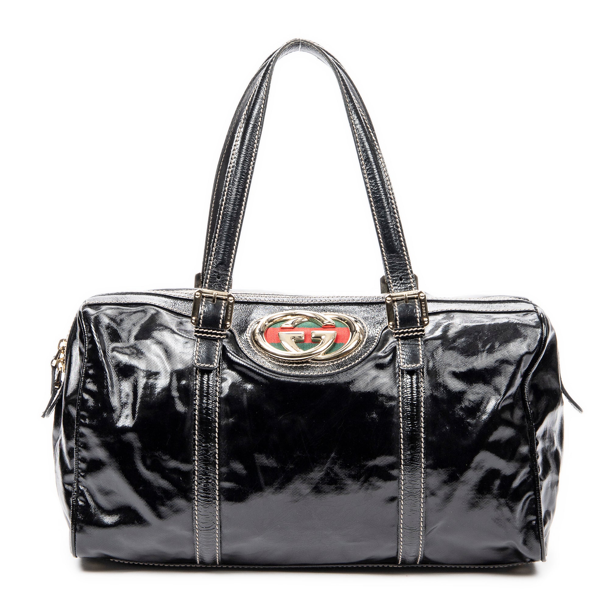 Gucci 古馳單肩包: Large Web Britt Boston
