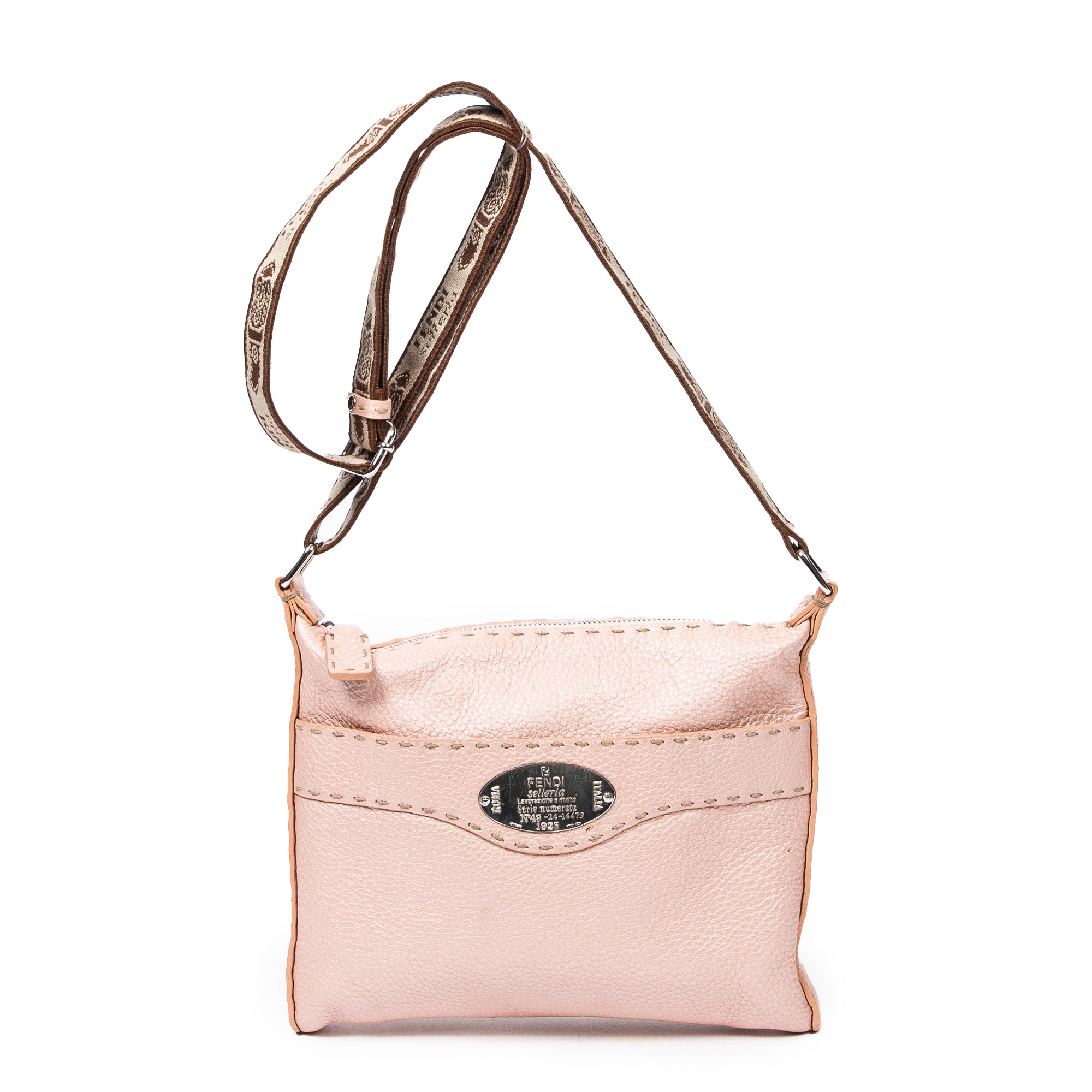 Fendi 芬迪單肩包: 小號 Selleria 拉鍊郵差包