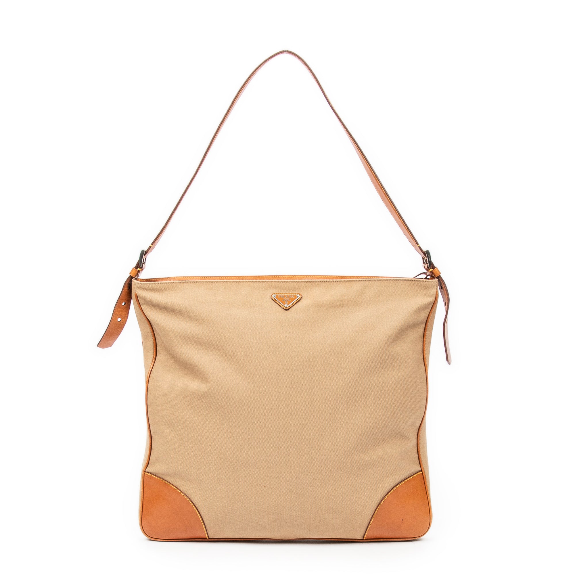 Prada 普拉達單肩包: Large Square Zip Tote