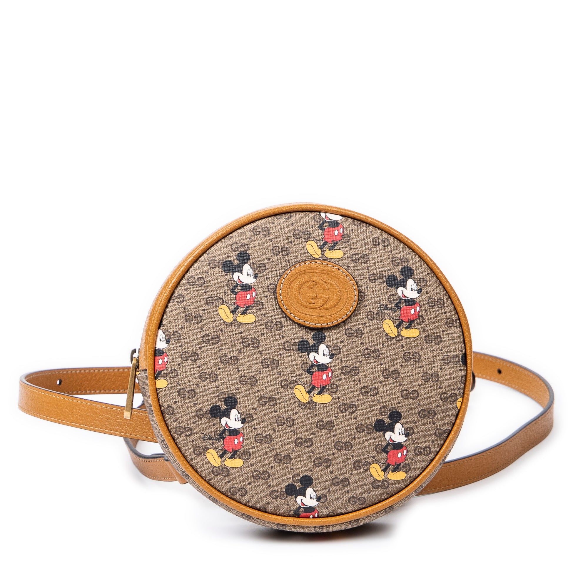 Gucci 古馳後背包: 全球限量款  “Gucci x Disney 米老鼠”圓形迷你背包