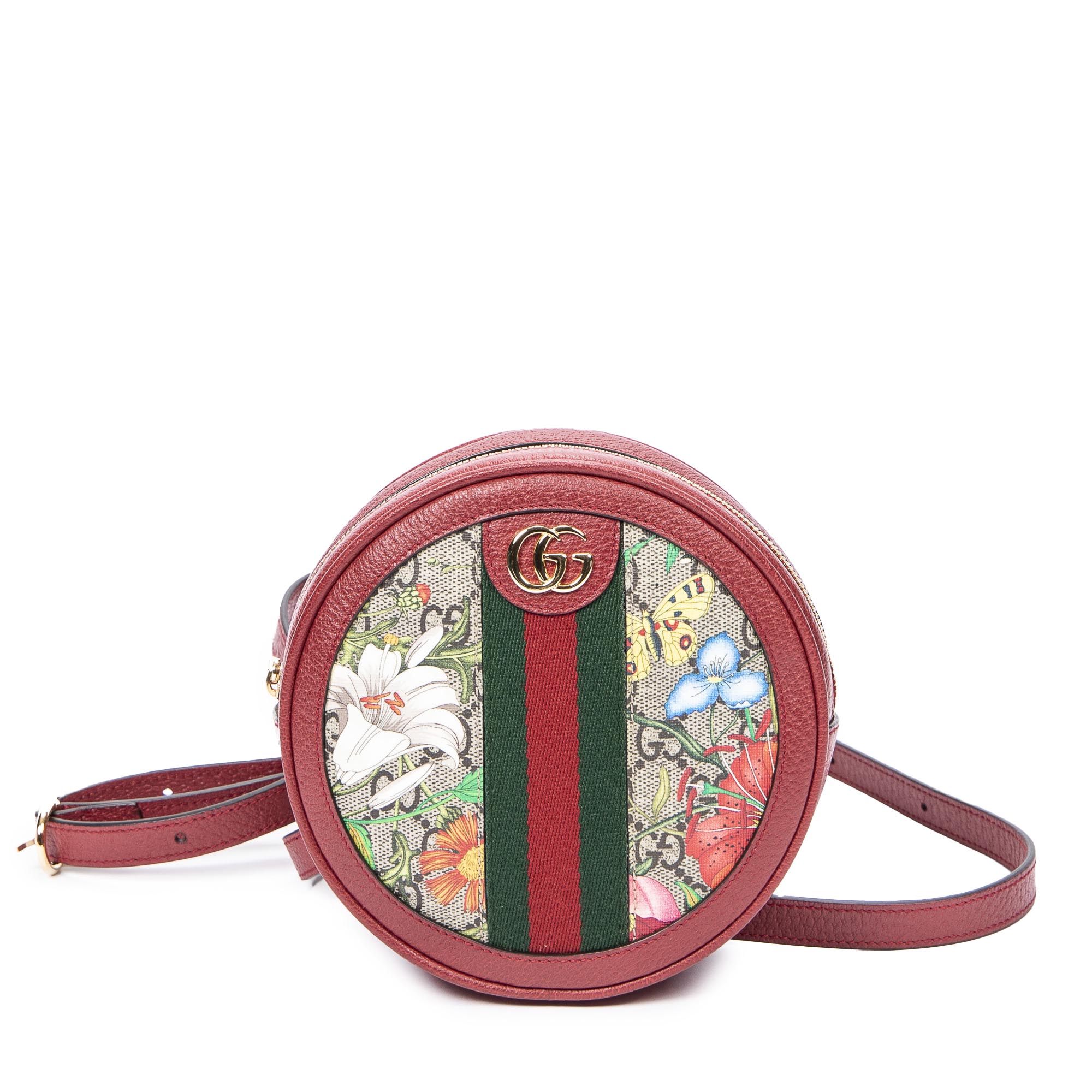 Gucci古馳後背包: Ophidia Web Round Mini Backpack