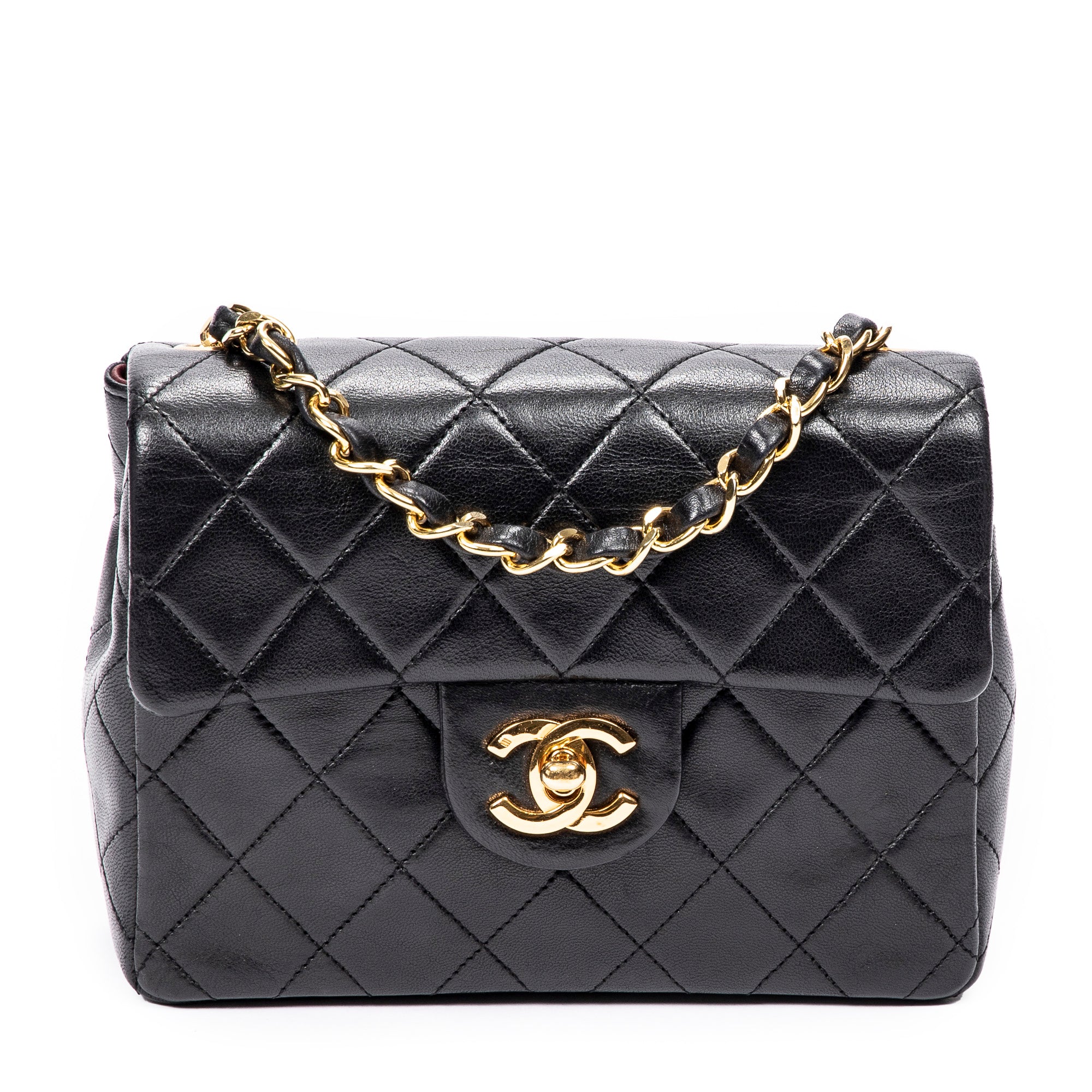 Chanel 香奈兒單肩包: Mini Square 經典款 Flap