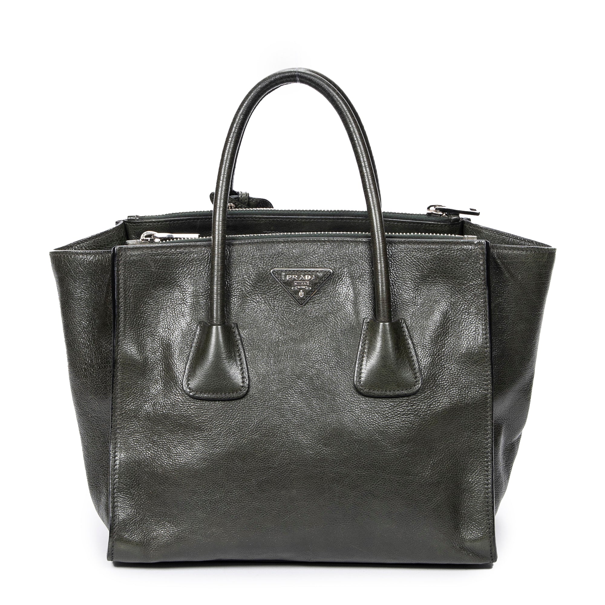 Prada 普拉達單肩包: Convertible Double Zip Tote
