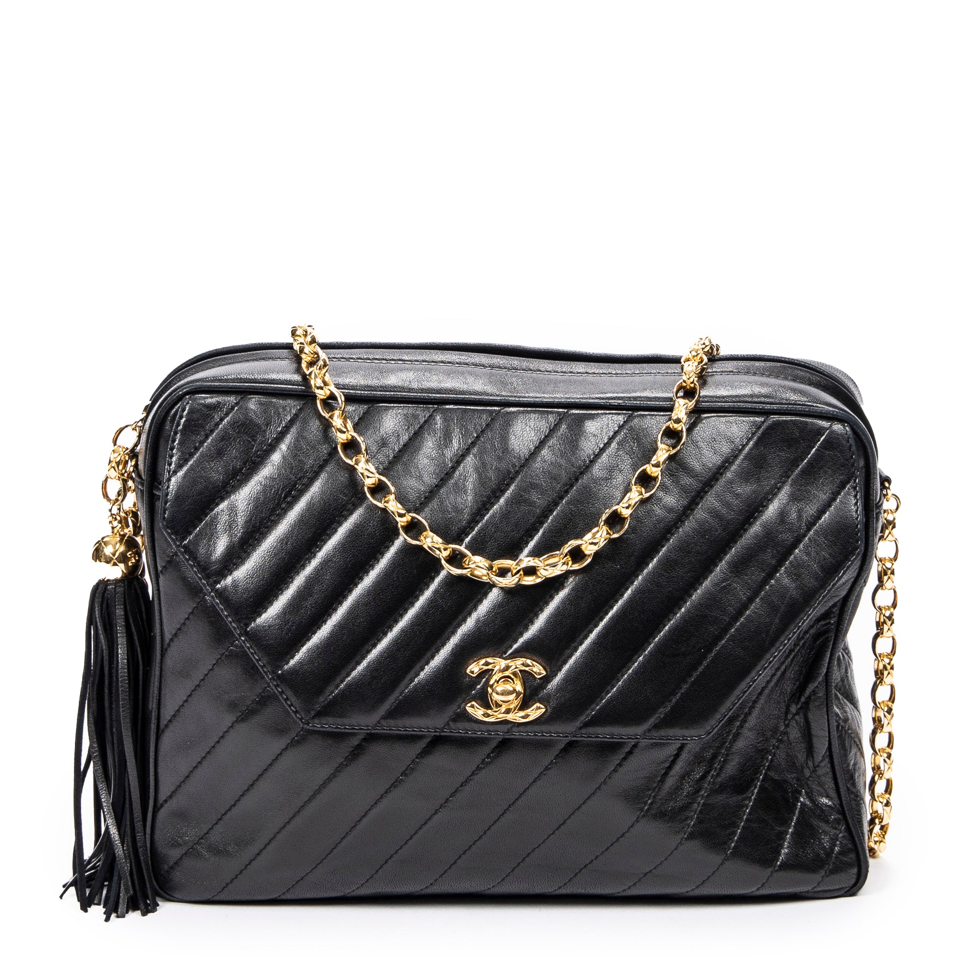 Chanel 香奈兒單肩包: 復古款式 Tassel Flap Camera Bag