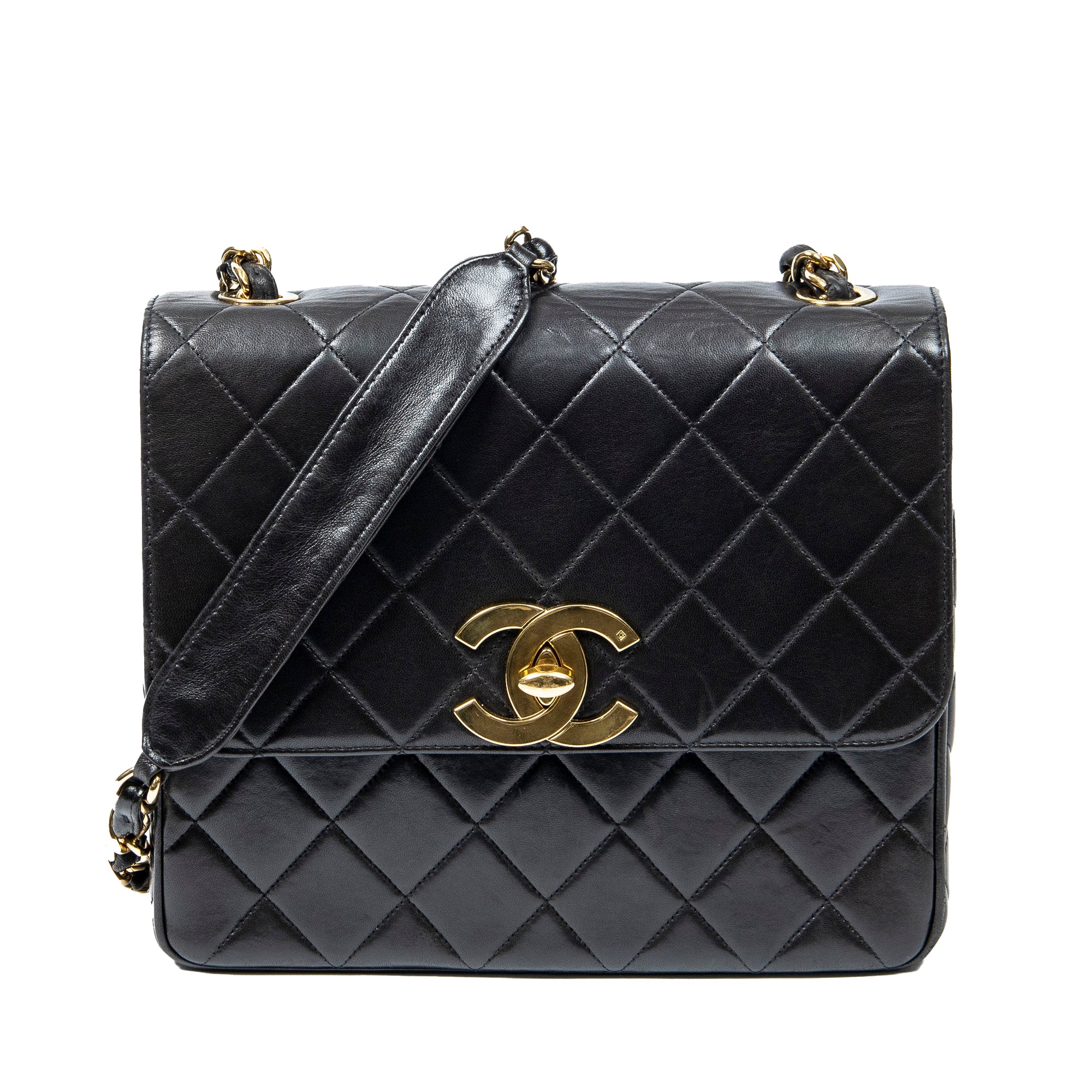 Chanel 香奈兒單肩包: 復古款式 Medium Square CC Flap