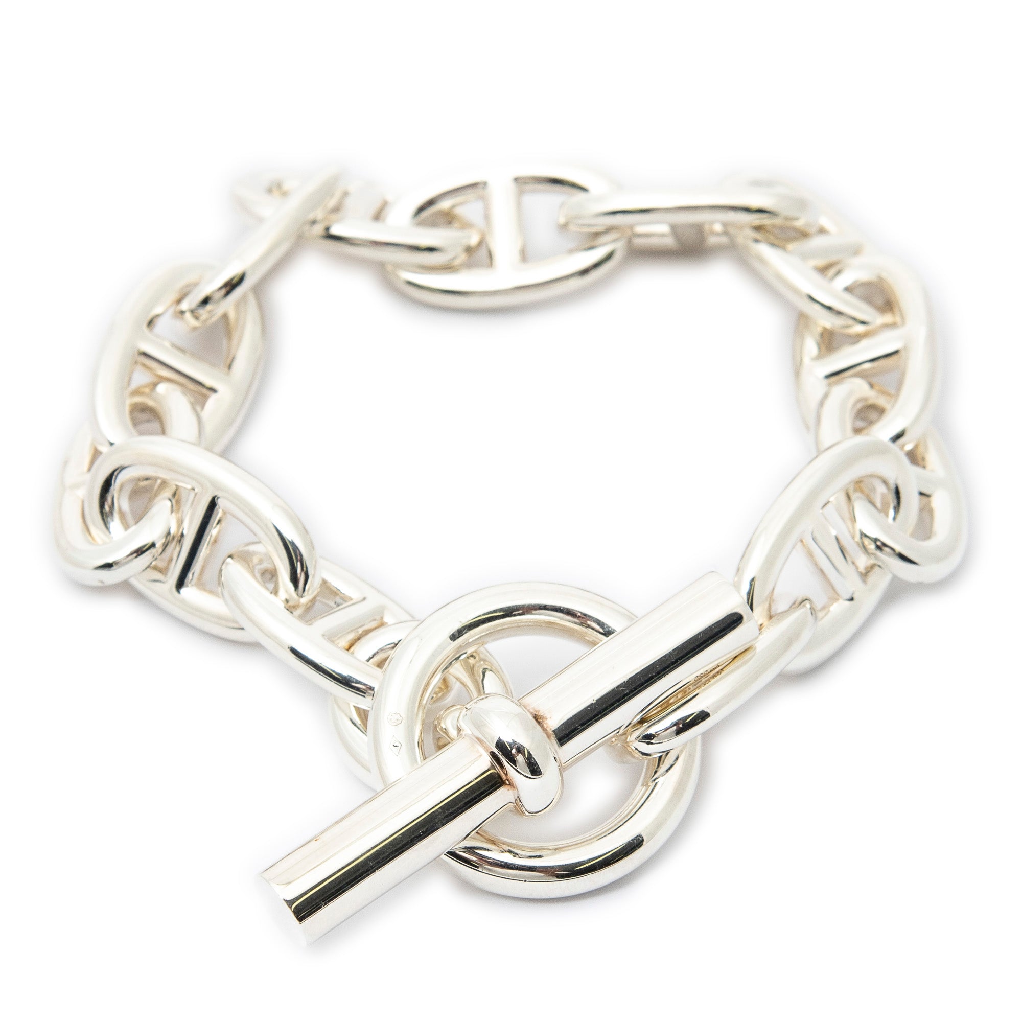Hermes愛馬仕手鐲: Chaine D'Encre Bracelet TGM