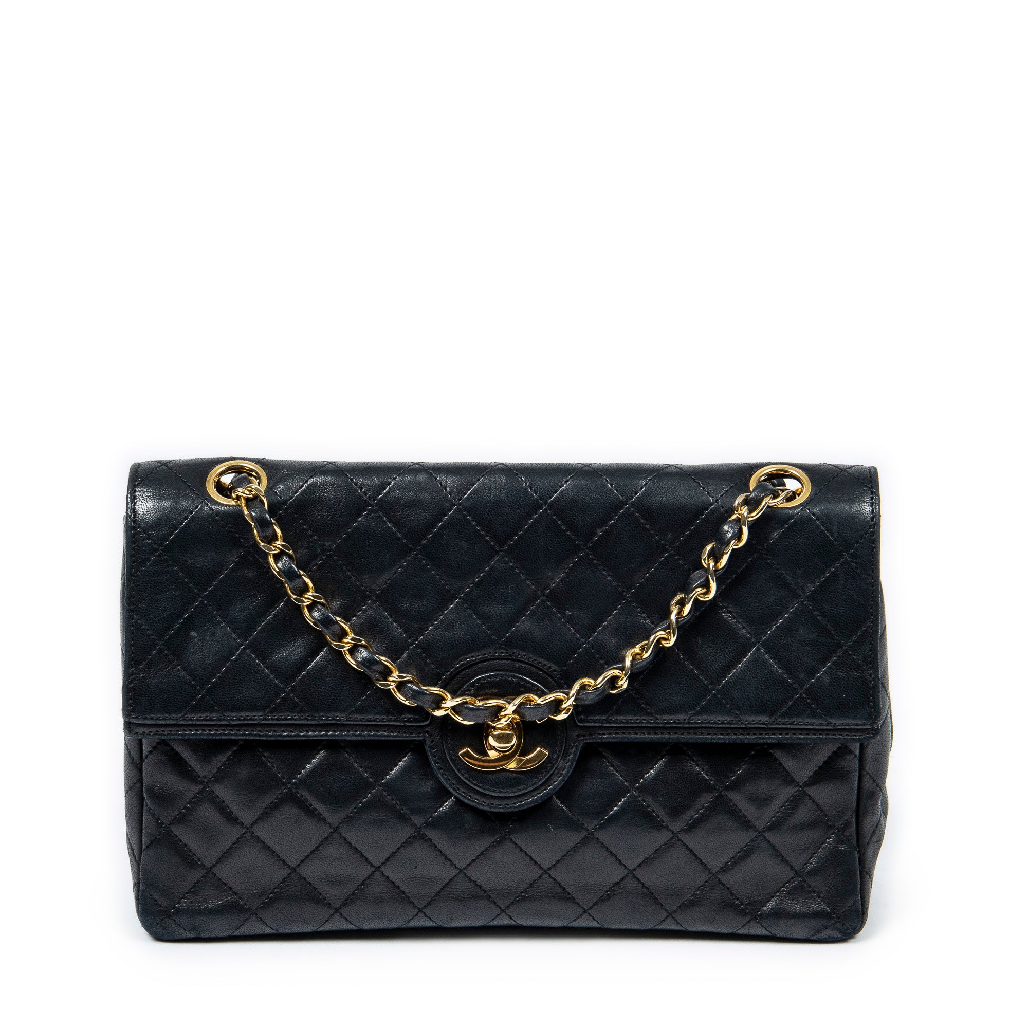 Chanel 香奈兒單肩包: 復古款式 Round CC Turn Lock Flap