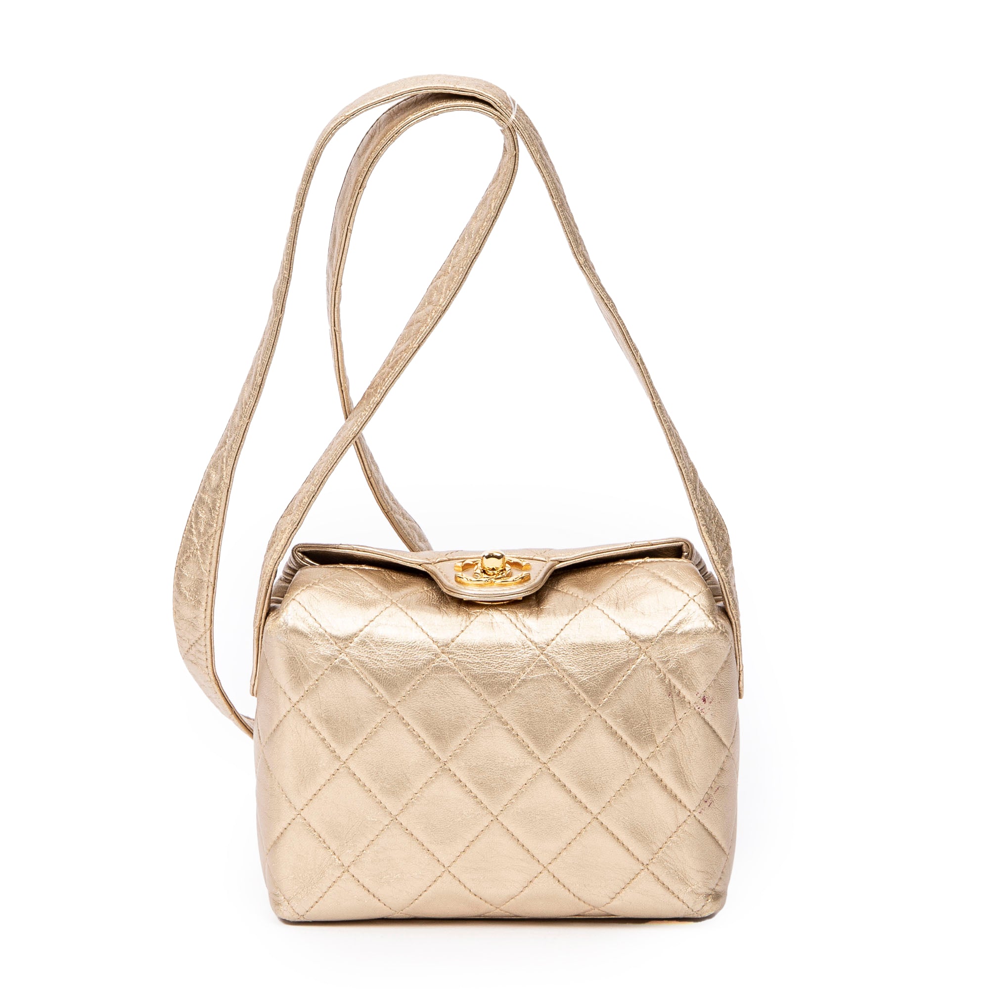 Chanel 香奈兒單肩包: 稀有 復古款式 Mini Top CC Turn Lock Crossbody