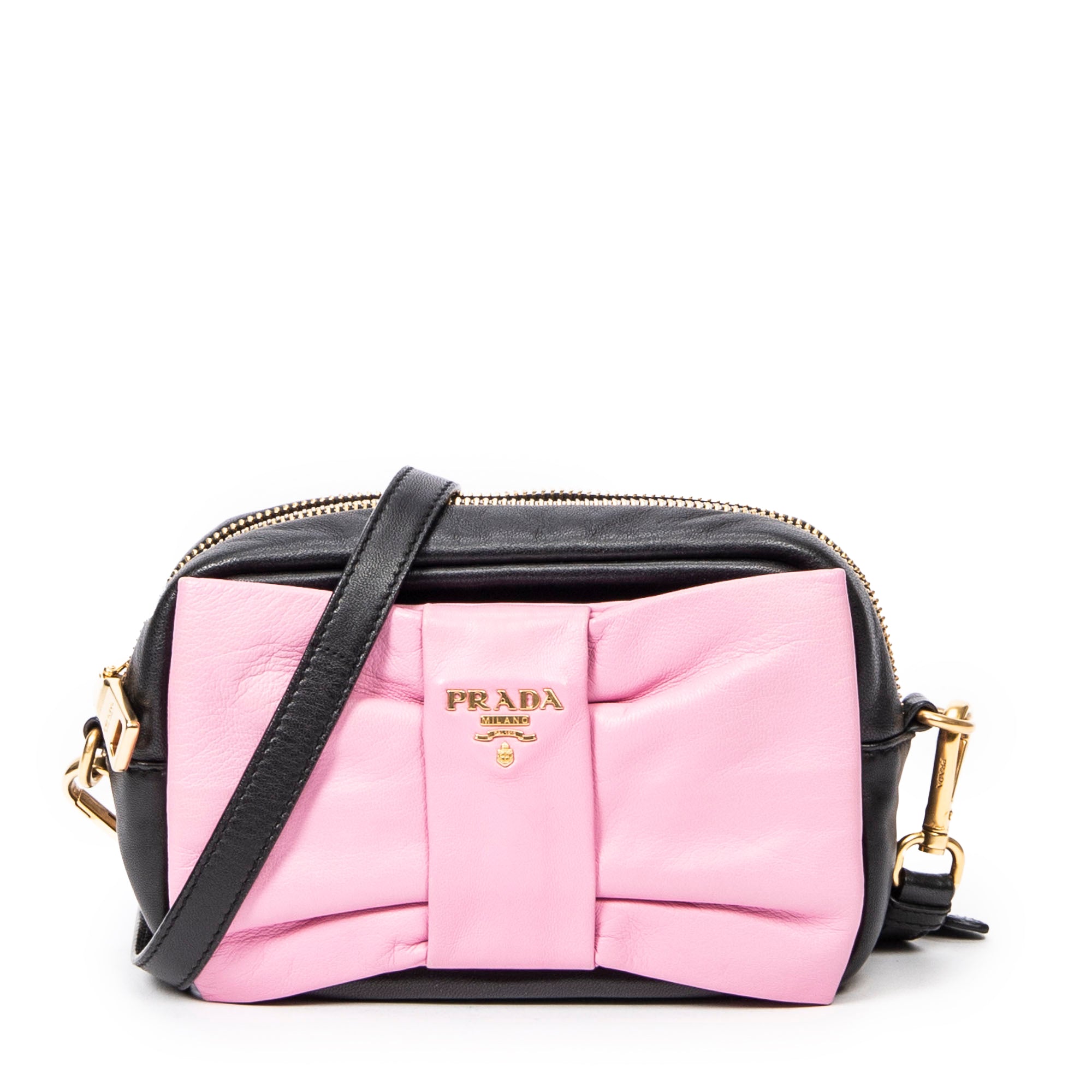 Prada 普拉達單肩包: 小弓相機斜挎包